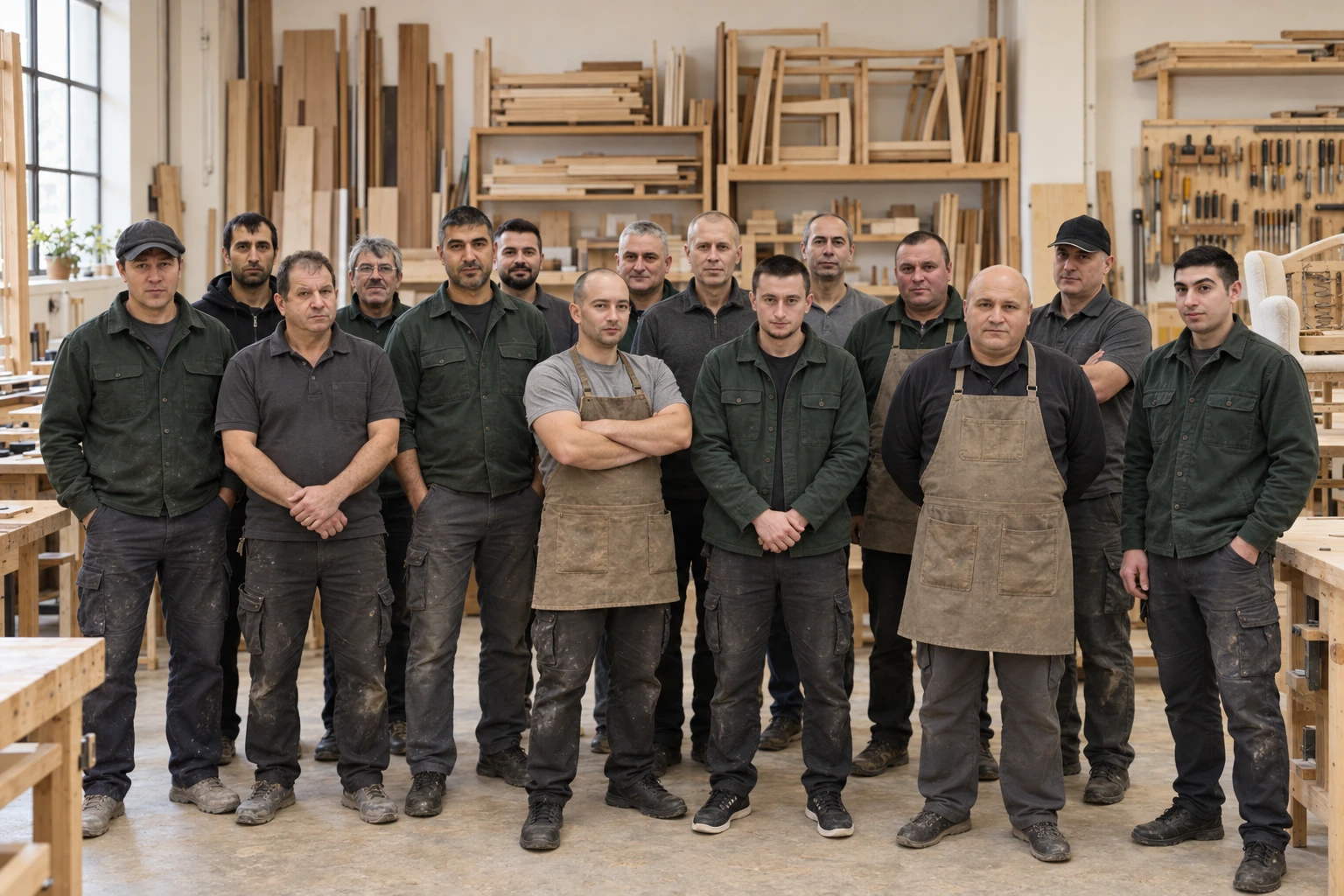 The craftsmen of the Creator workshop in Chișinău